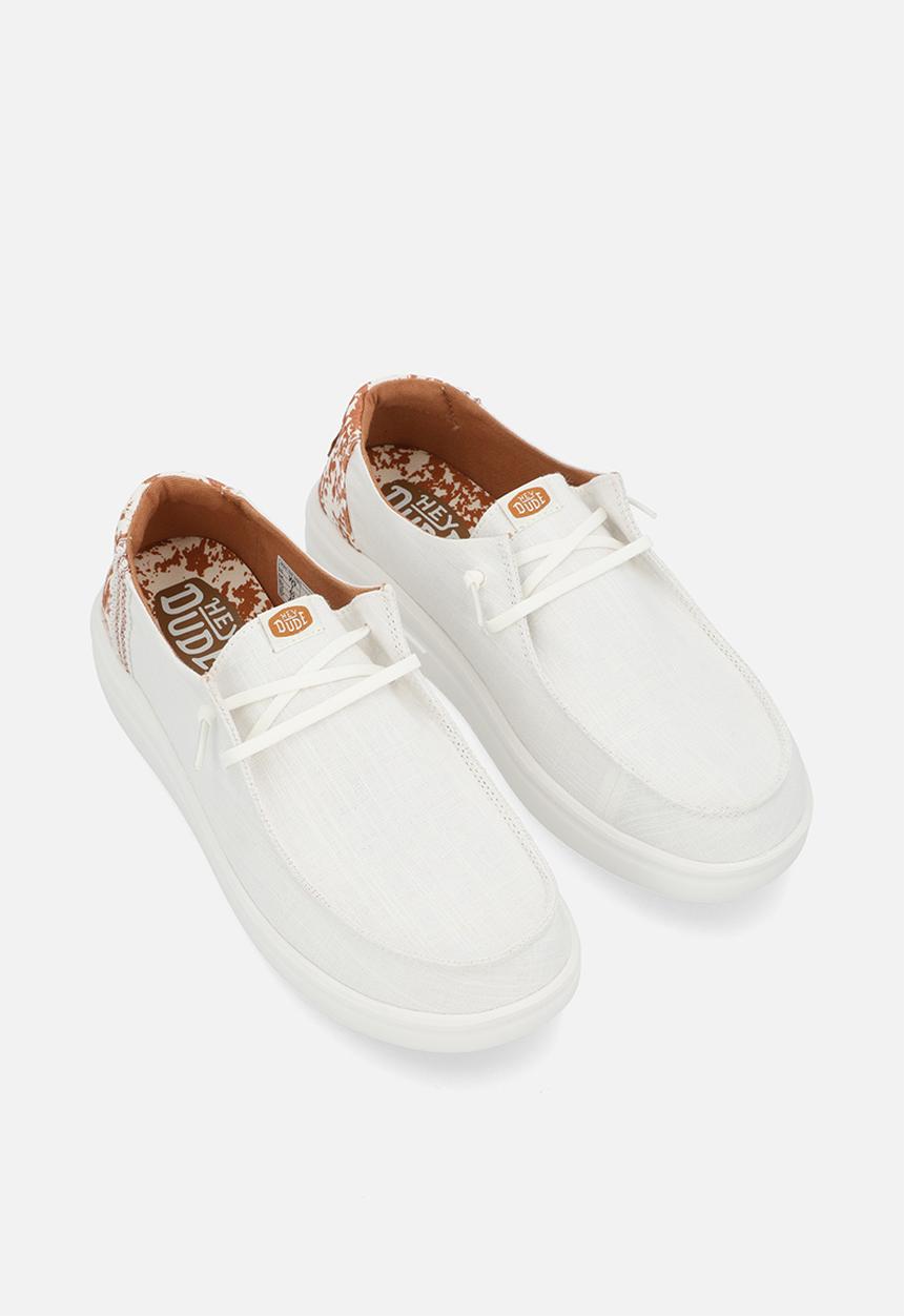 Hey Dude - Wendy Rise Animal slip on - White/Multi