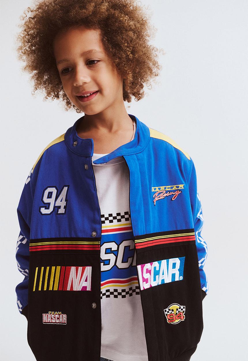 Cotton On - Nascar racing jacket - harbour blue