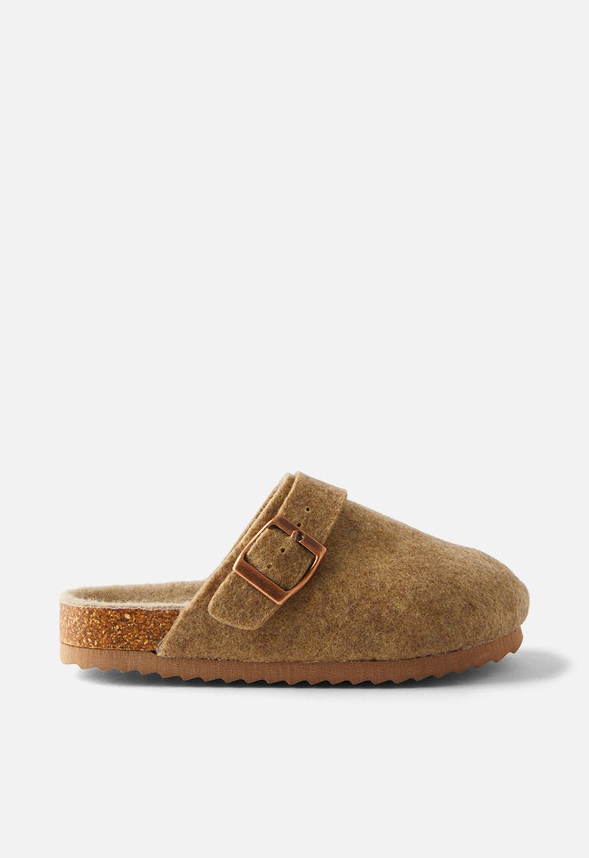 Cotton On - Tommy buckle slide - beige felt