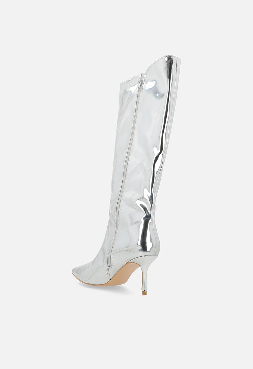 Public Desire - Amped  boot - silver mirror