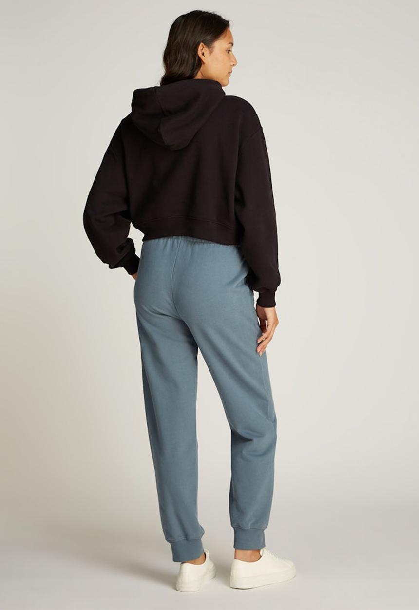 Calvin Klein - Chenille monologo hoodie - ck black
