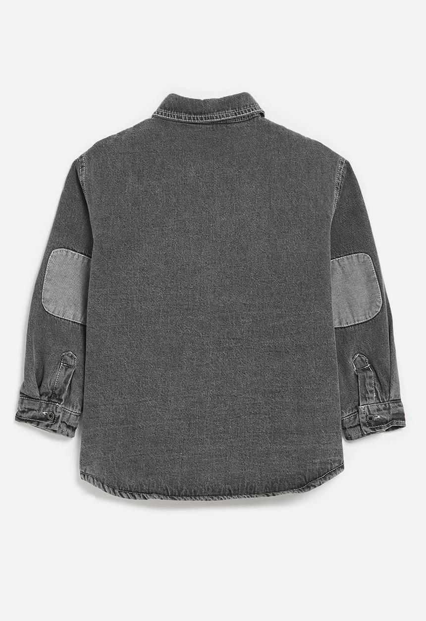 Pop Candy - Denim shirt - charcoal black