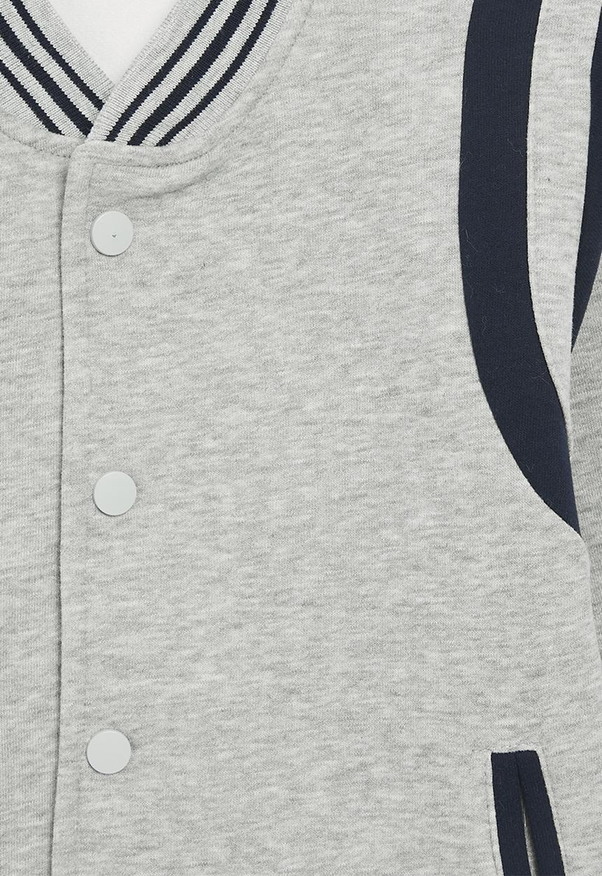 Pop Candy - Baseball jacket - blue & grey