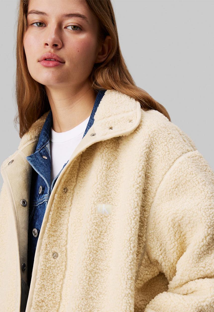 Calvin Klein - Sherpa overshirt - harbor haze