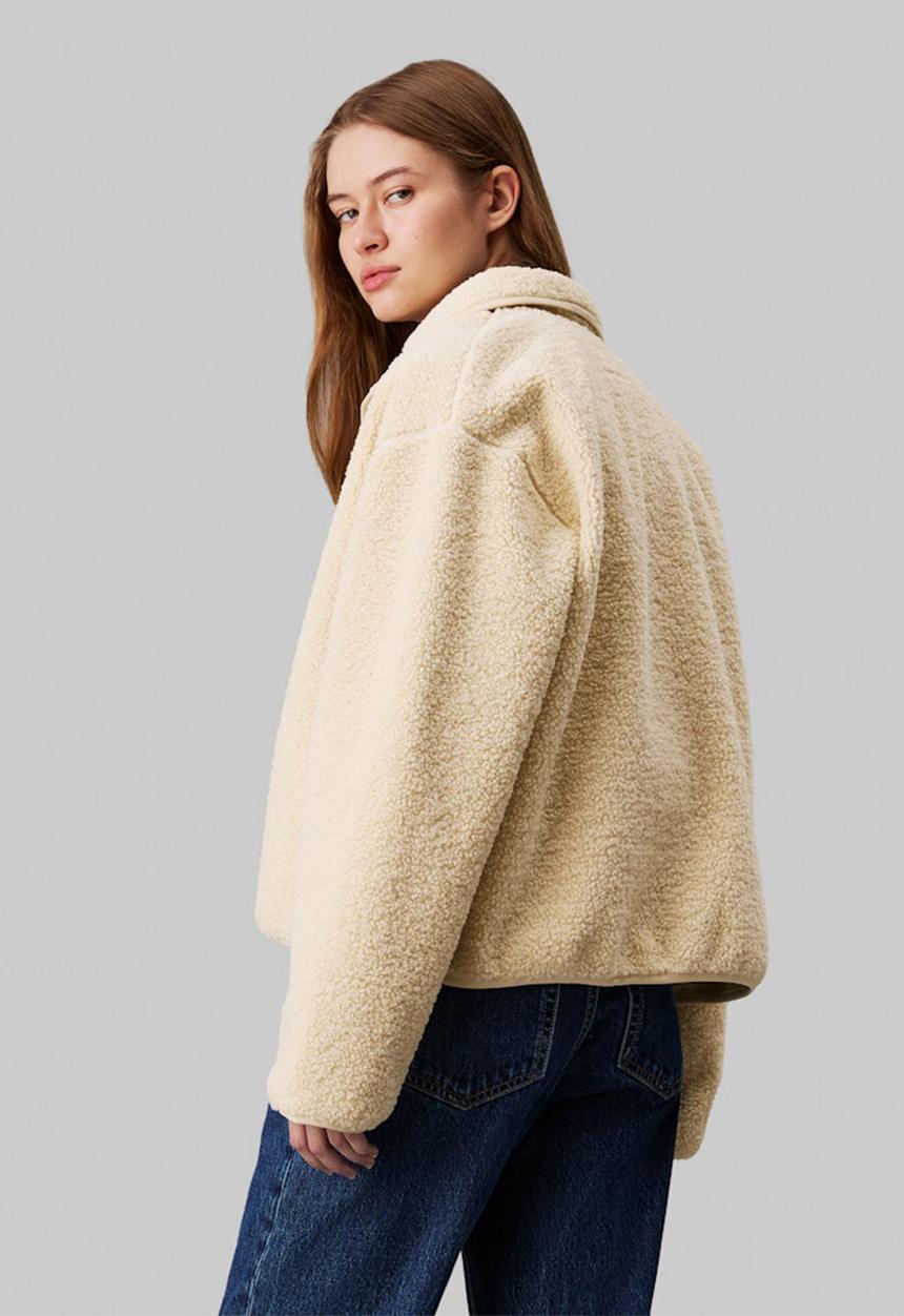 Calvin Klein - Sherpa overshirt - harbor haze