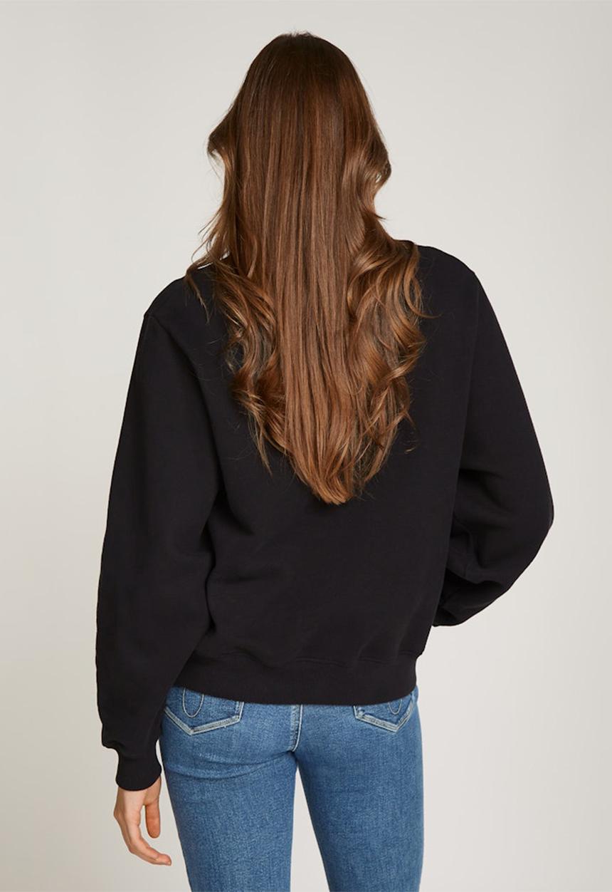 Calvin Klein - Chenille monologo crewneck - ck black