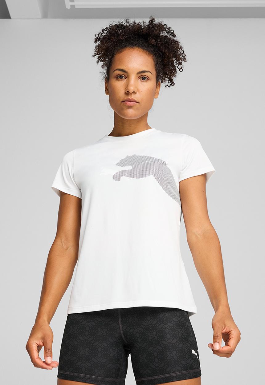 PUMA - W Tad Big Logo Tee - Puma White