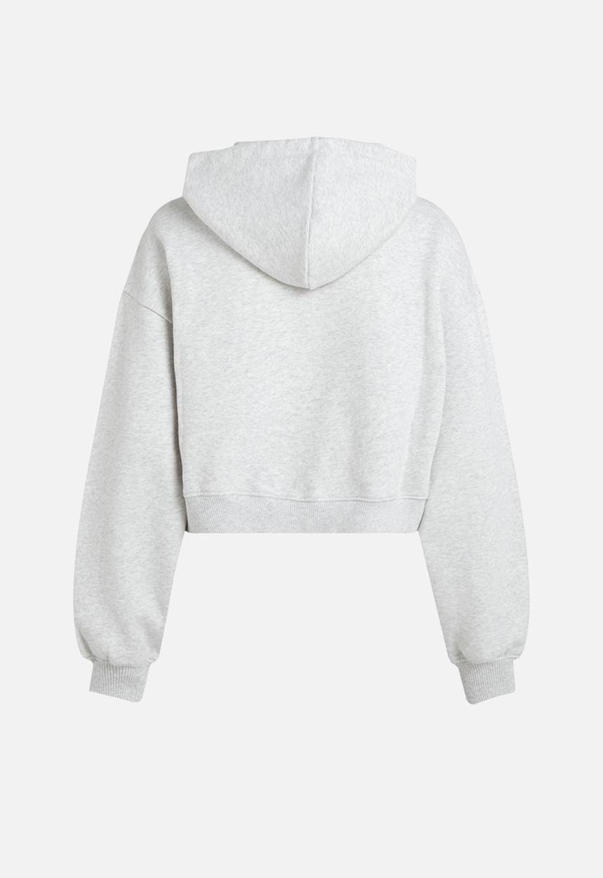 Calvin Klein - Plus chenille monologo hoodie - ivory grey heather