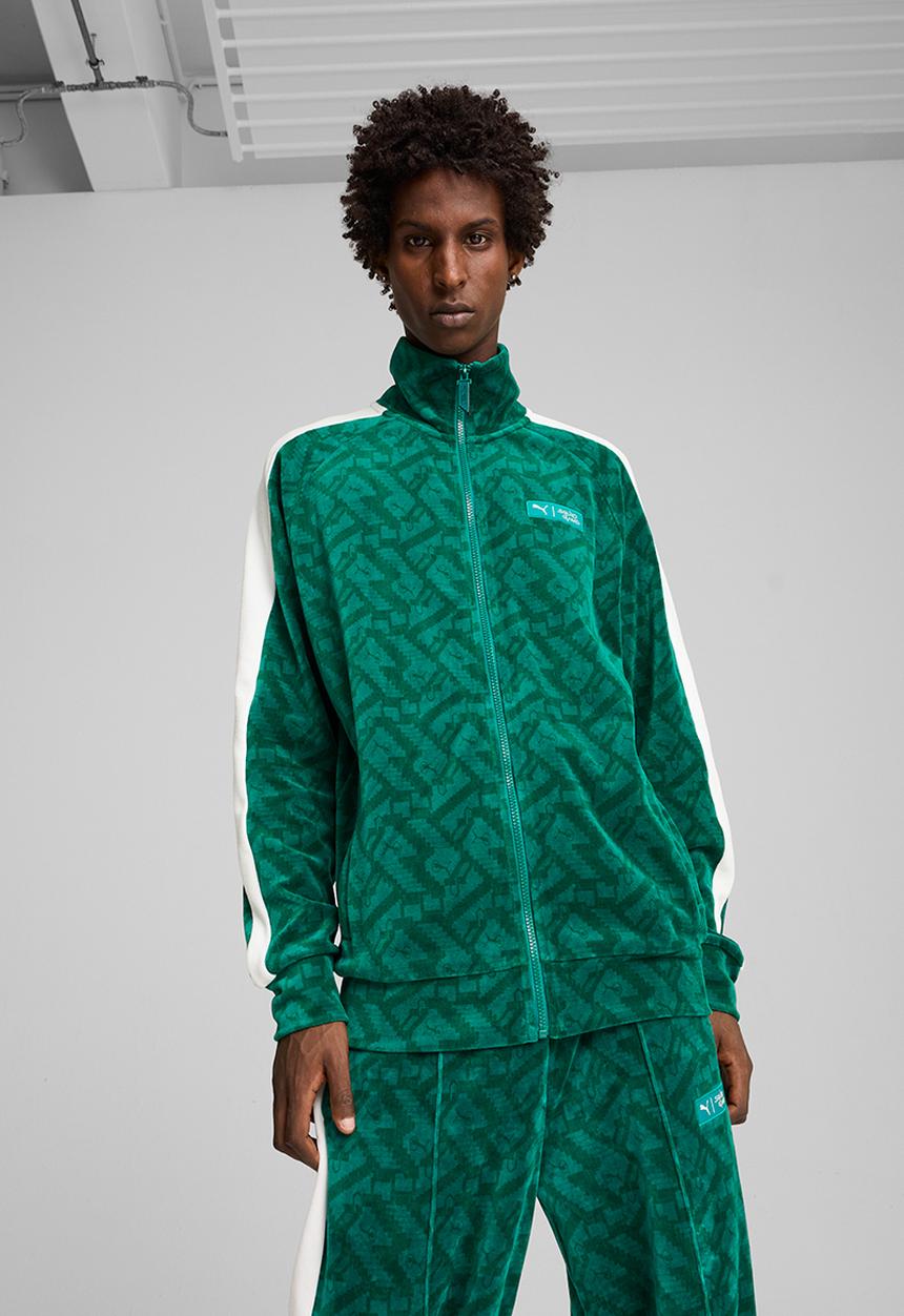 PUMA SQUID GAME フリースジャケット PUMA X SQUID GAME T7 Iconic Track Jacket - Mint Tea