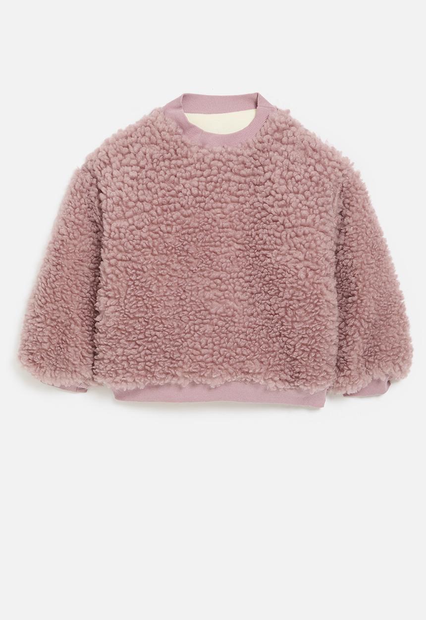 Pop Candy - Teddy fleece sweater-pink