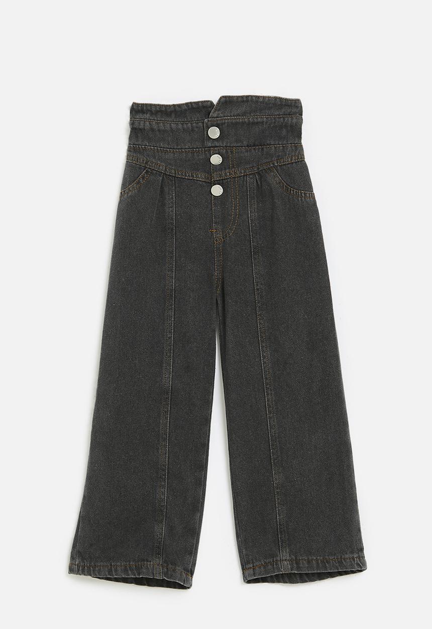 Pop Candy - High waisted jeans-black