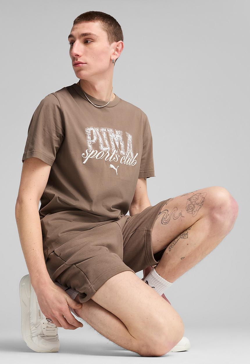 PUMA - PUMA CLASS Graphic Tee - Totally Taupe