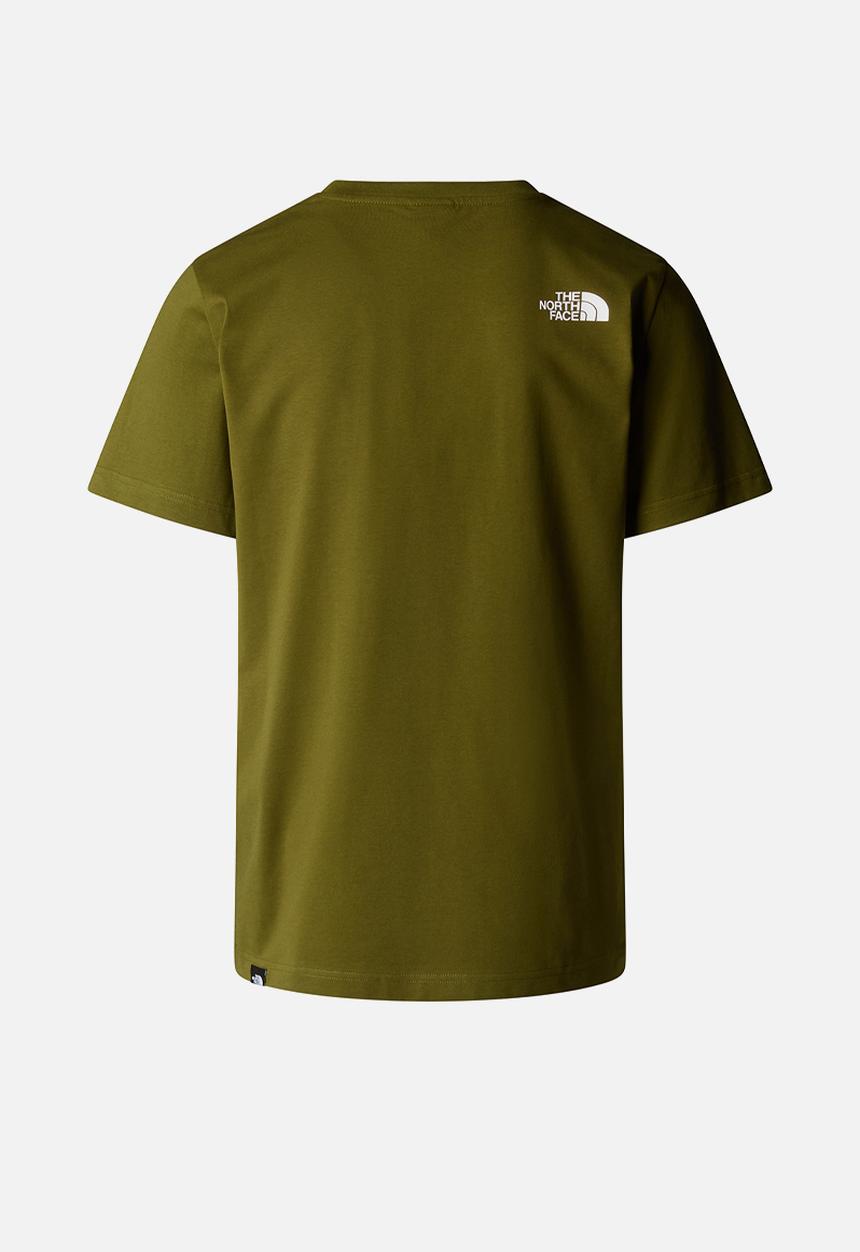 The North Face - S/s easy tee - forest olive/tnf white