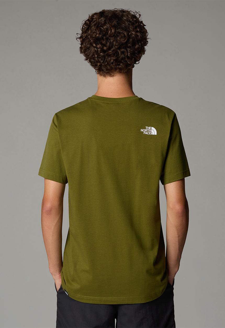 The North Face - S/s easy tee - forest olive/tnf white