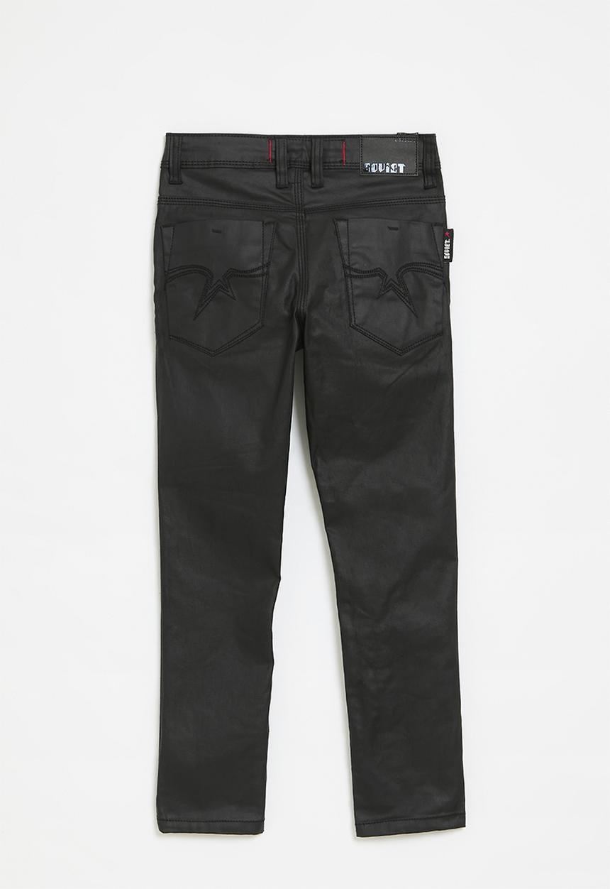 SOVIET - Boys fashion skinny denim - black