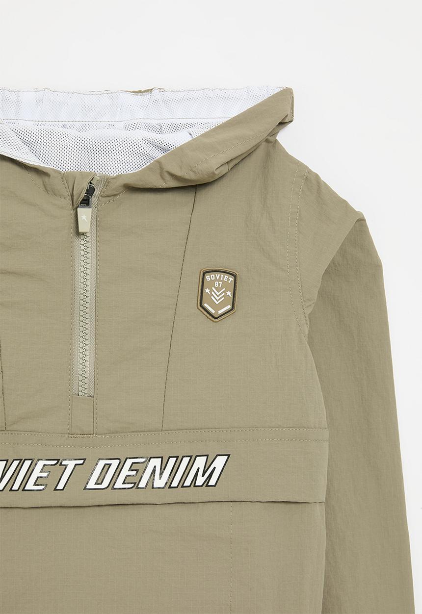 SOVIET - Boys fashion track jacket - taupe
