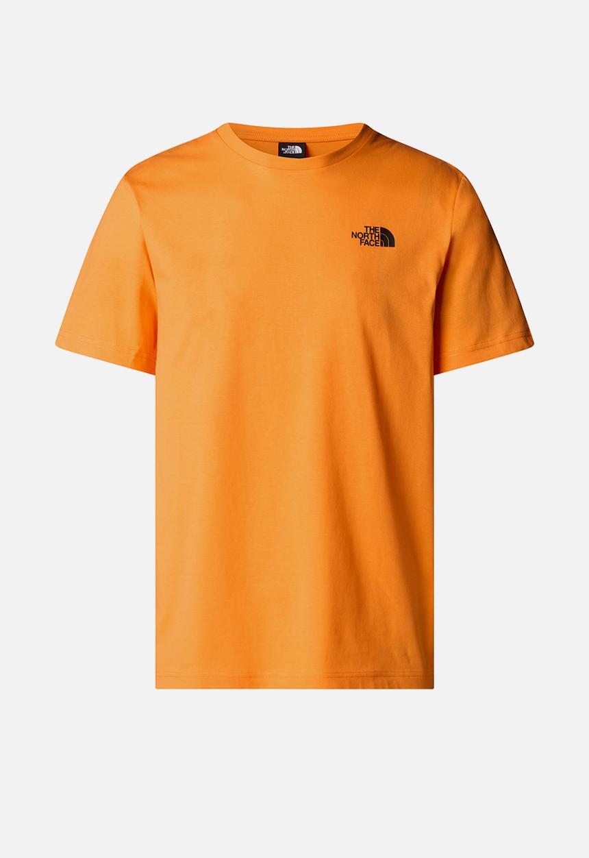 The North Face - S/s box nse tee - digital orange/white dune