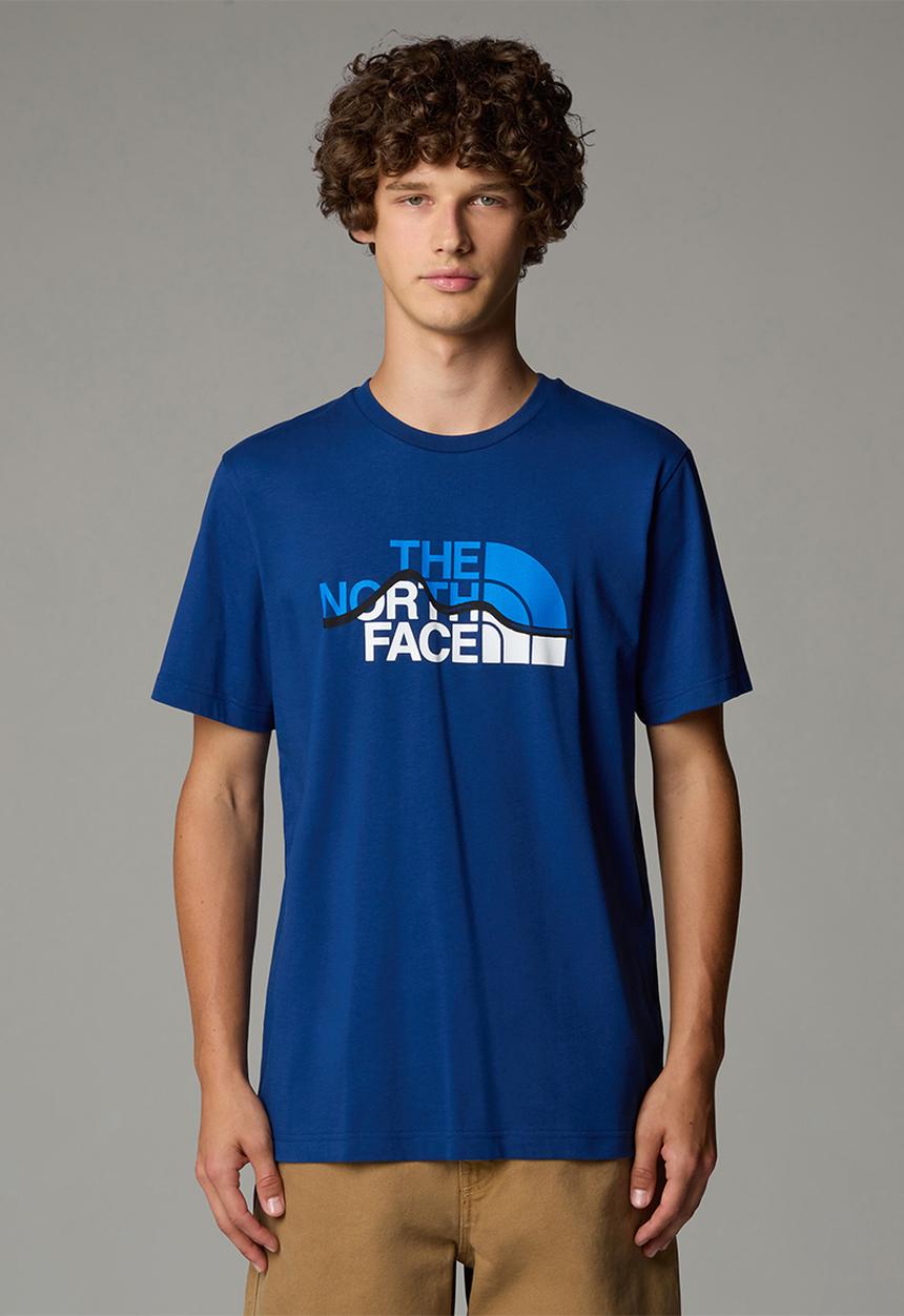 The North Face - S/s mountain line tee - estate blue