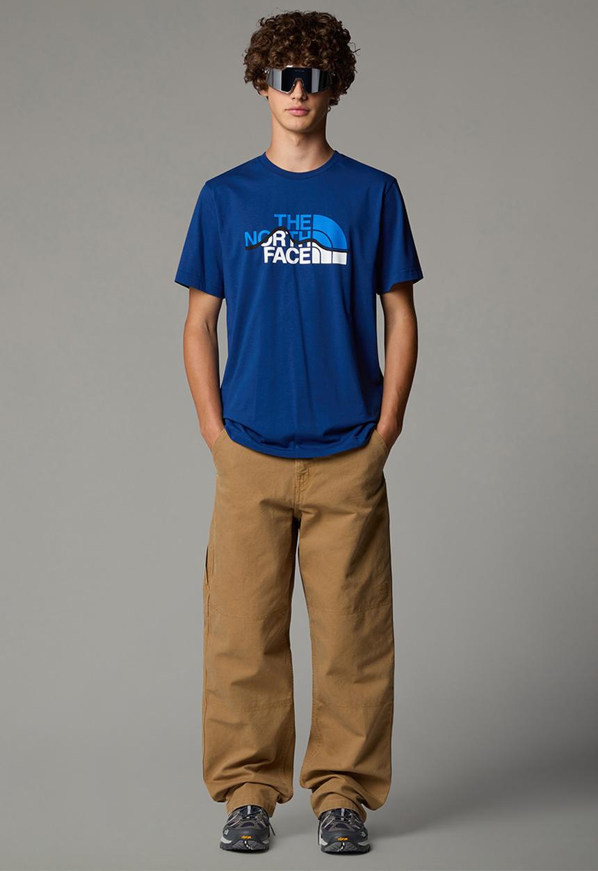 The North Face - S/s mountain line tee - estate blue
