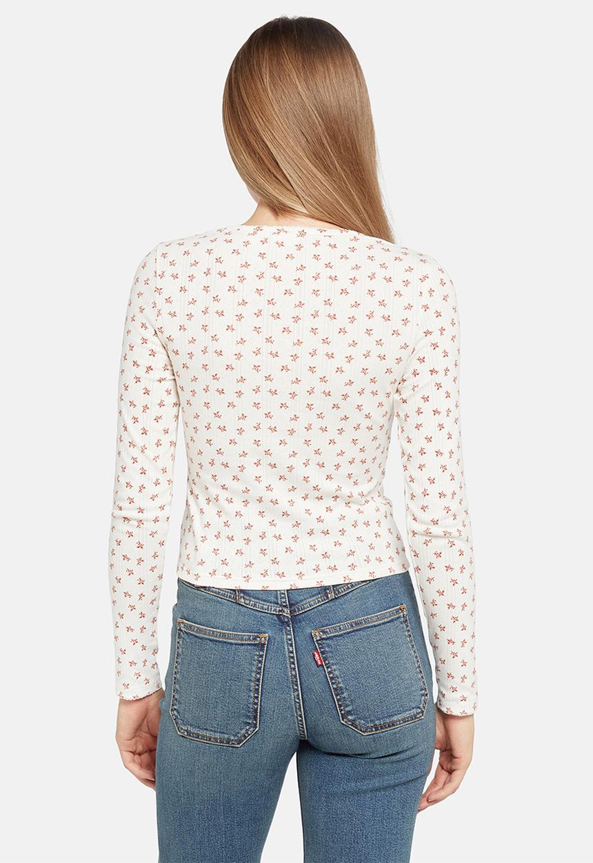 Levi’s® - Dry Goods Pointelle Long sleeve - white