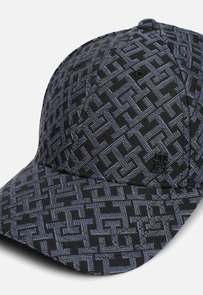 Tommy Hilfiger - Th Monogram Aop 6 Panel Cap - Black
