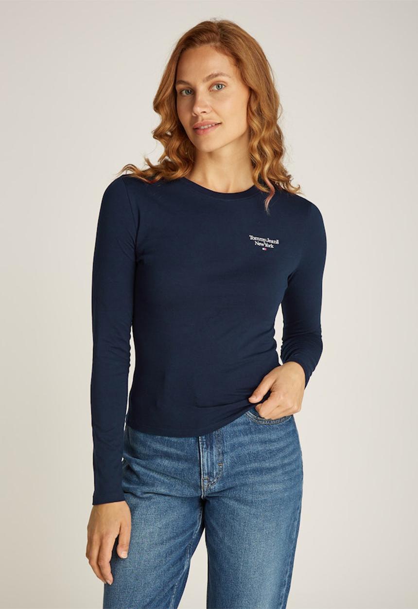 Tommy Hilfiger - Tjw Slim Essential Logo 2 Ls Ext - Dark Night Navy