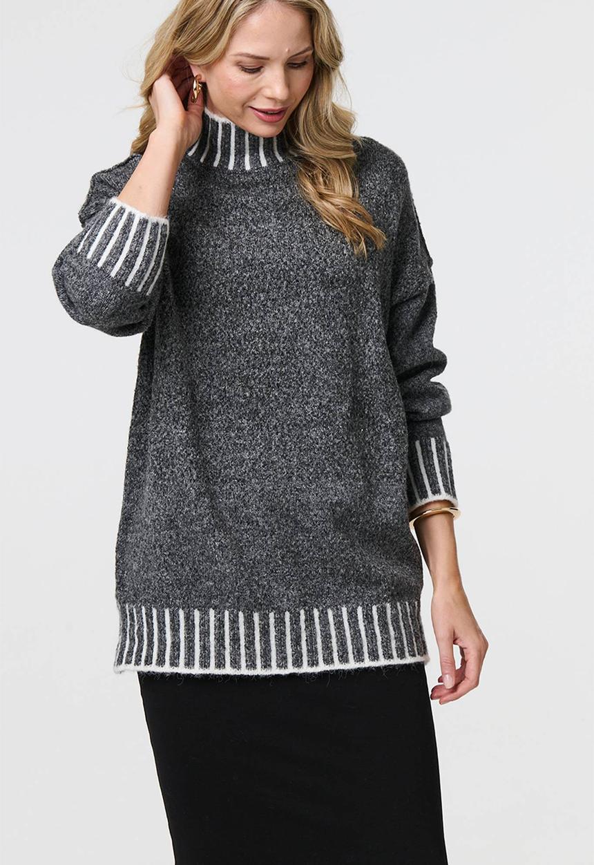 Stella Morgan - Melange Knit Jersey - Grey