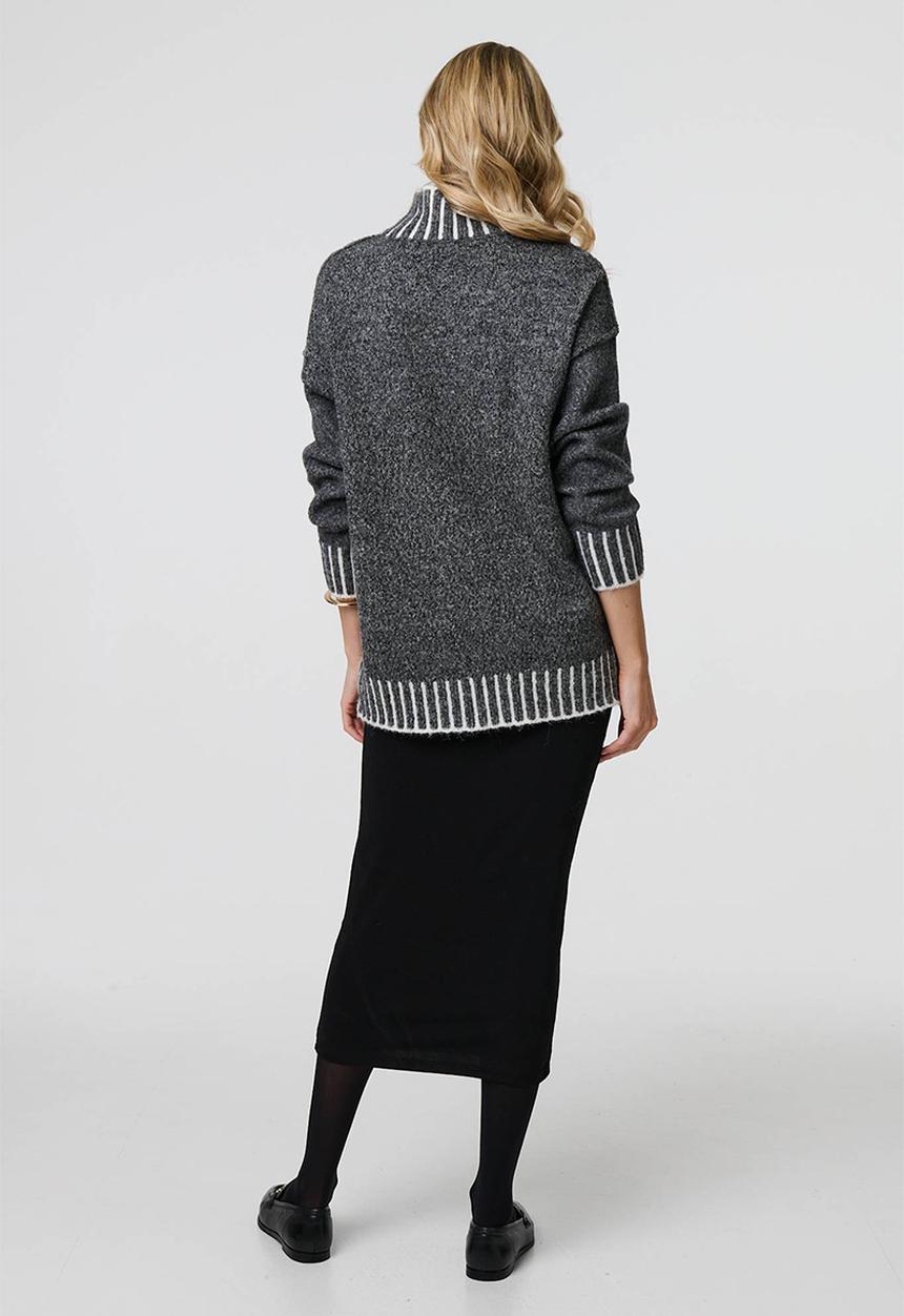 Stella Morgan - Melange Knit Jersey - Grey