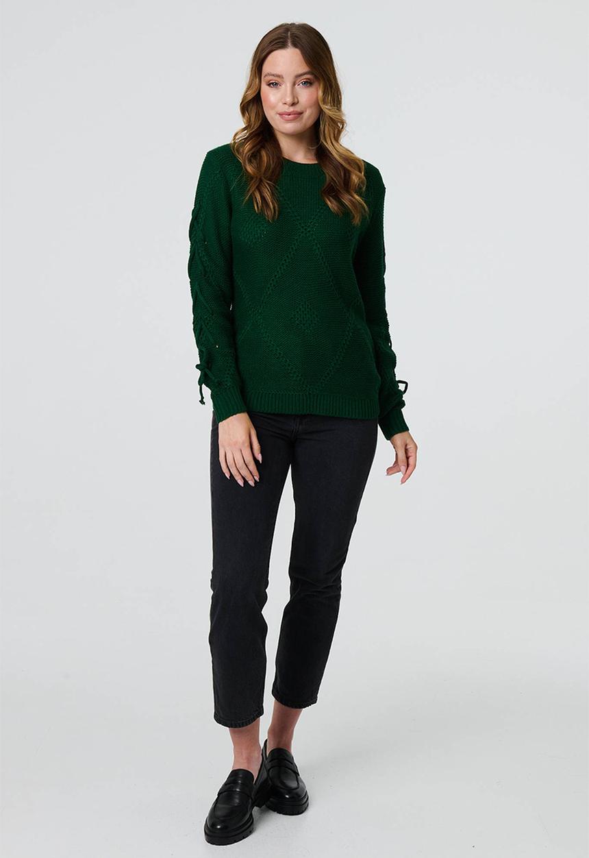 Stella Morgan - Crochet Knit Jersery - Green