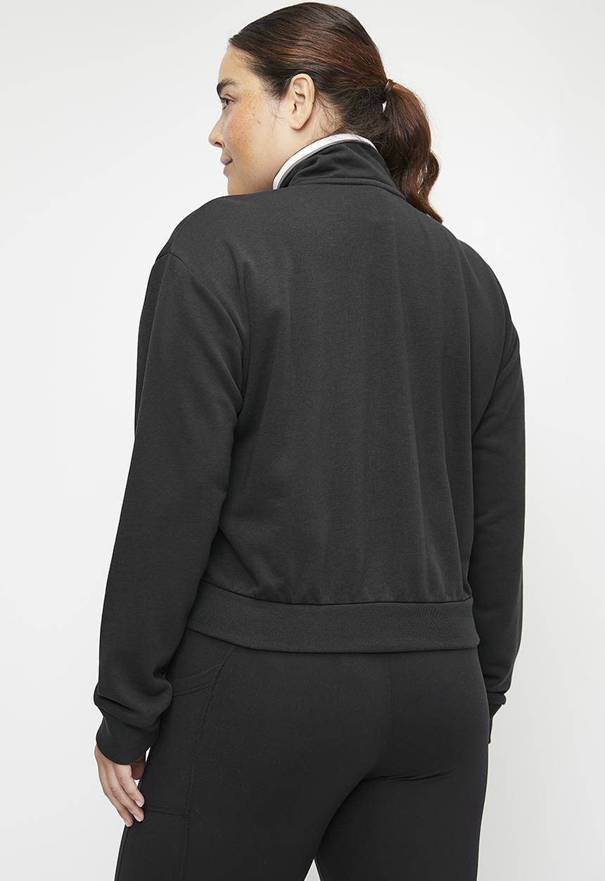 adidas Performance - Plus W Cb 1/4 Zip Top - Black
