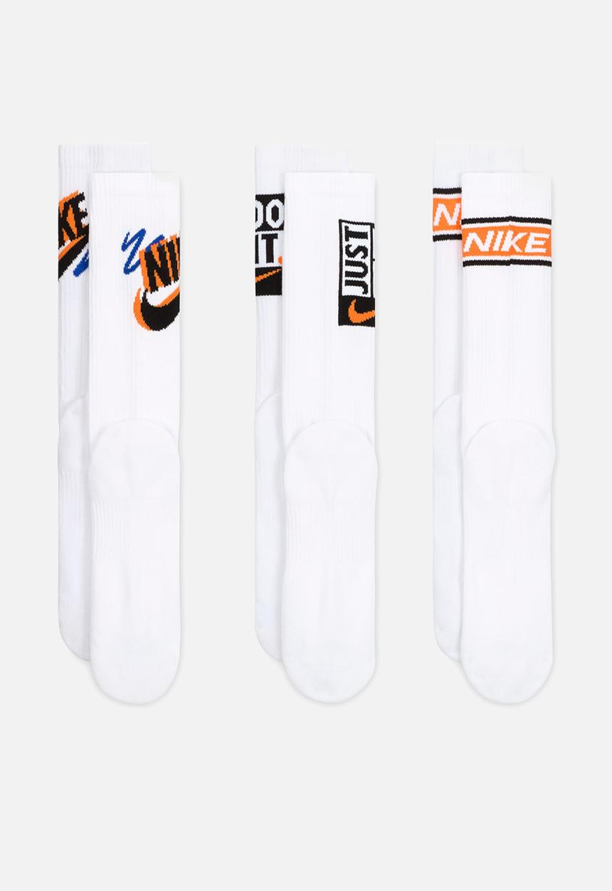 Nike - Everyday Plus Crew Socks (3 Pairs)  - Multi-Color