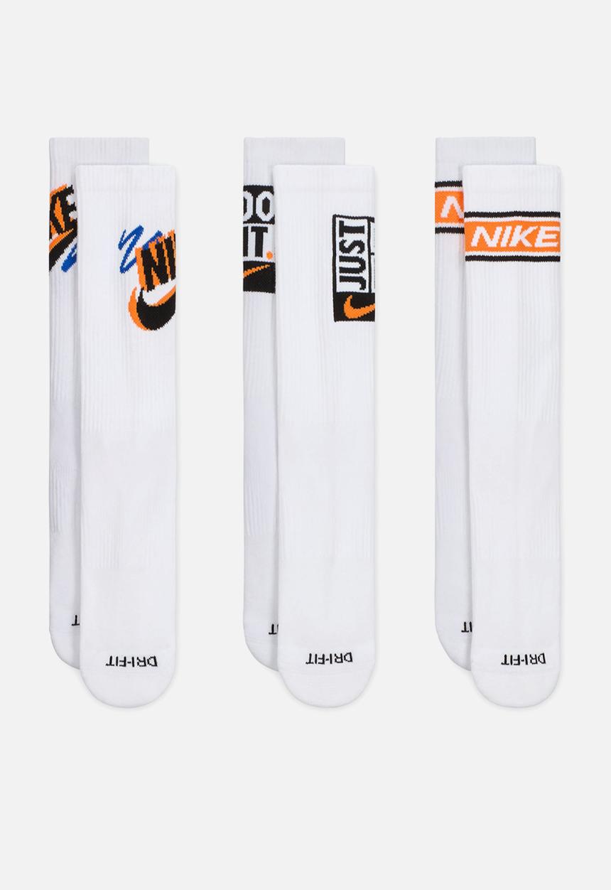 Nike - Everyday Plus Crew Socks (3 Pairs)  - Multi-Color