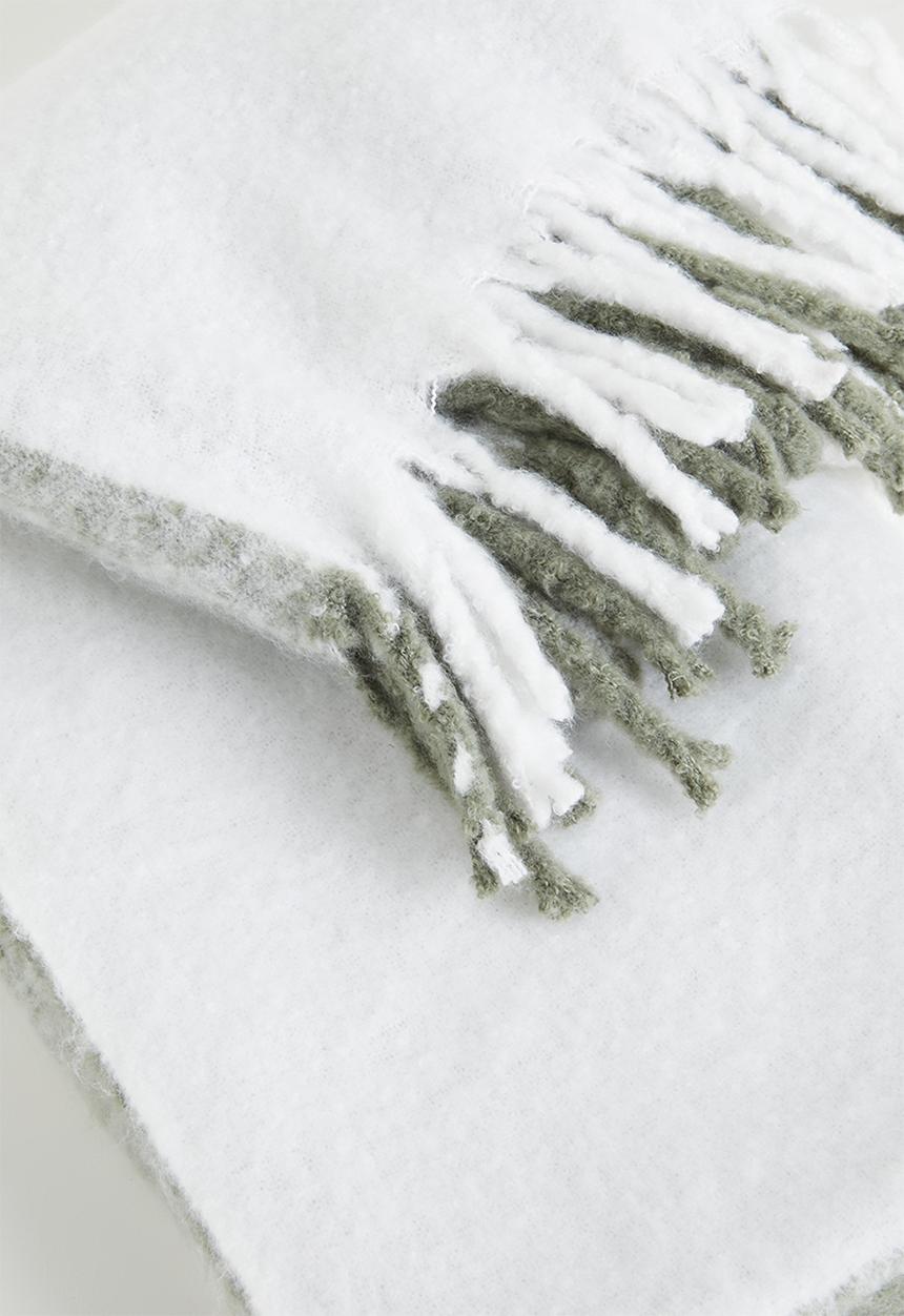 Sixth Floor - Faux Mohair Throw  - Green