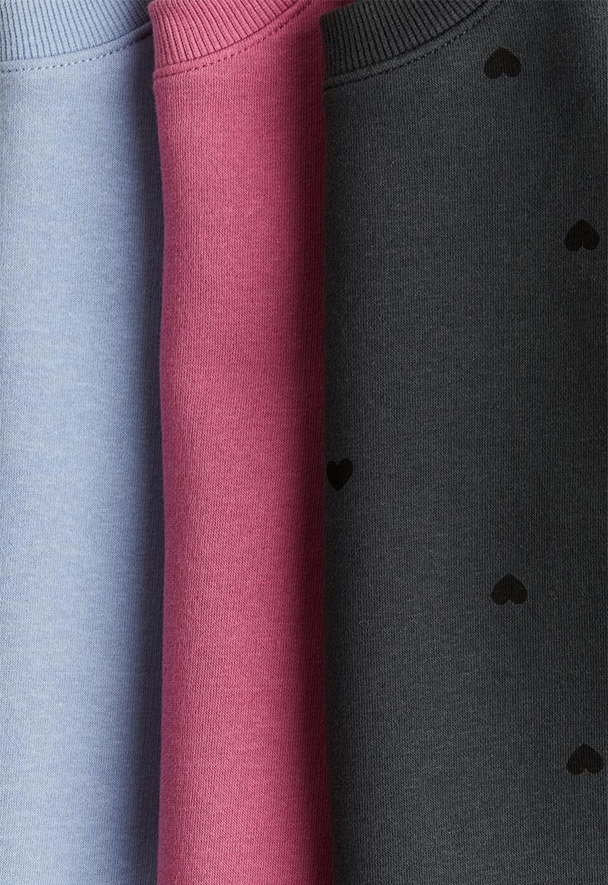 H&M - 3 pack brushed-inside sweatshirts - multi