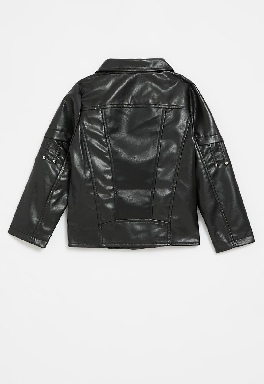 Pop Candy - Faux leather jacket- black