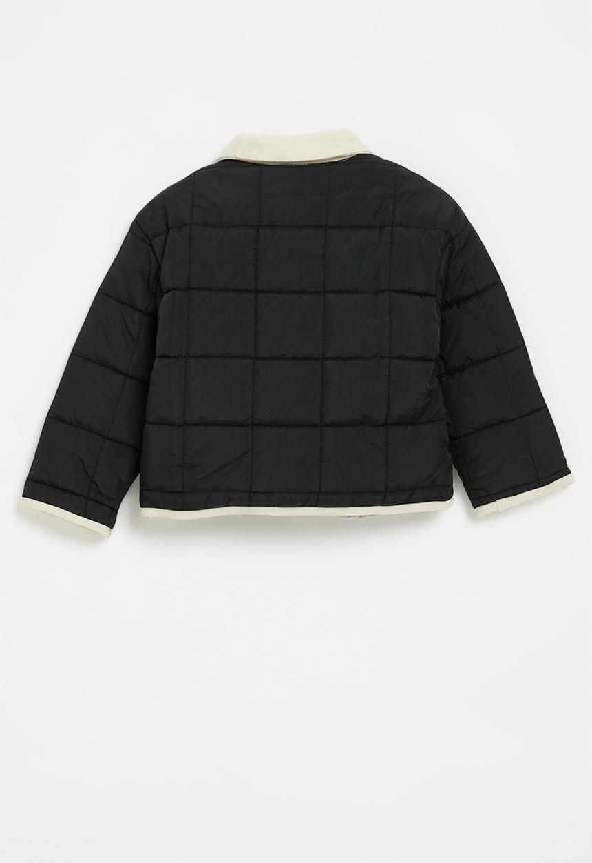 Pop Candy - Contrast quilted jacket - black & white