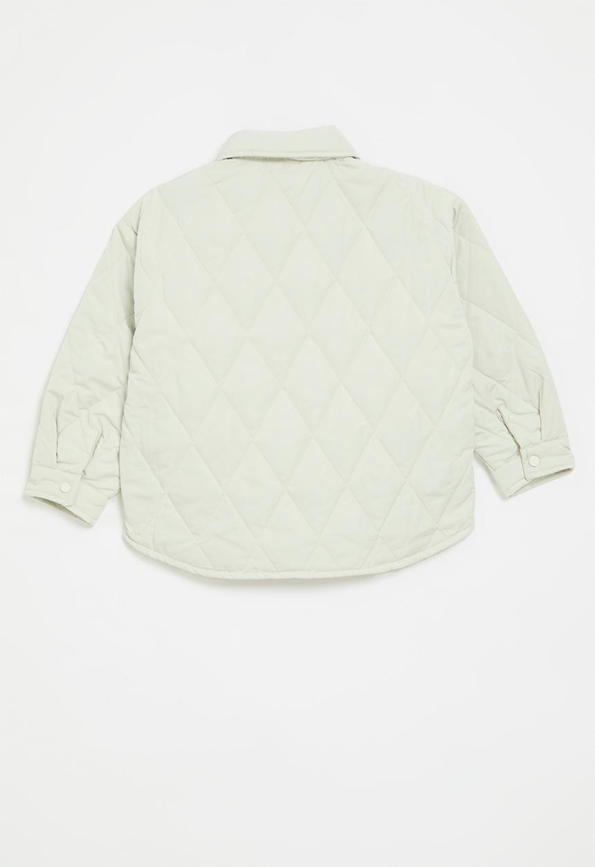 Pop Candy - Quilted puffer jacker-off white