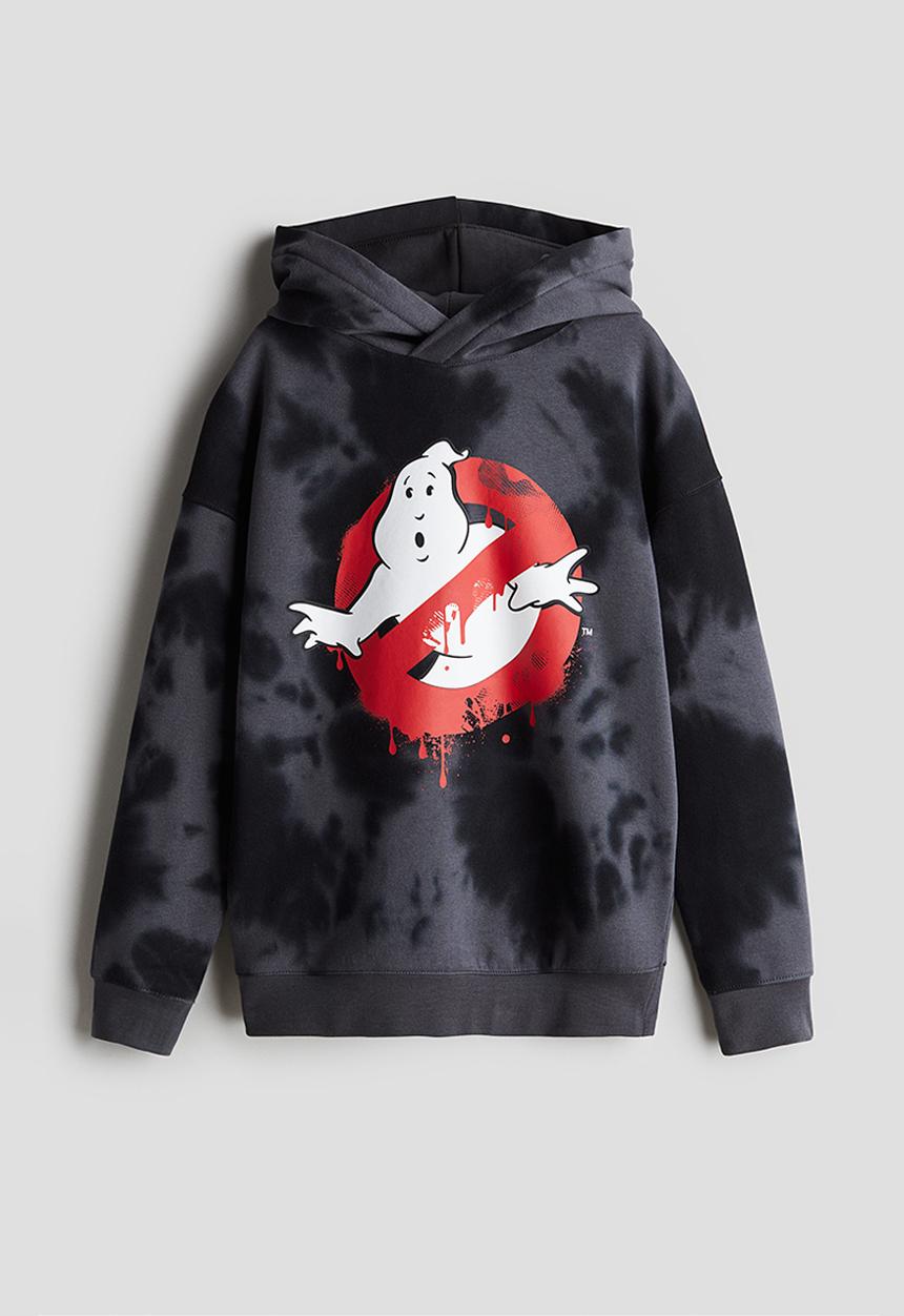 H&M - Motif-detail hoodie - grey