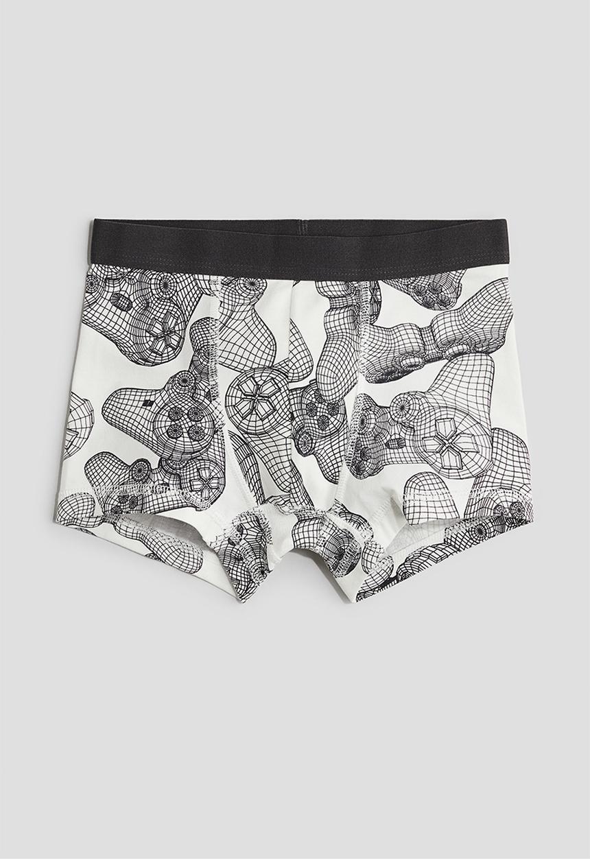 H&M - 5-pack trunks - dark grey/Patterned