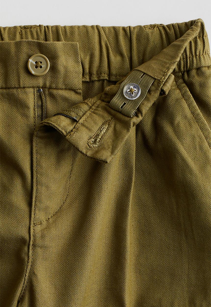 H&M - Twill cargo joggers - green
