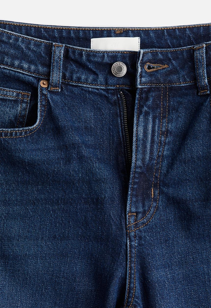 H&M - Wide high jeans - dark denim blue