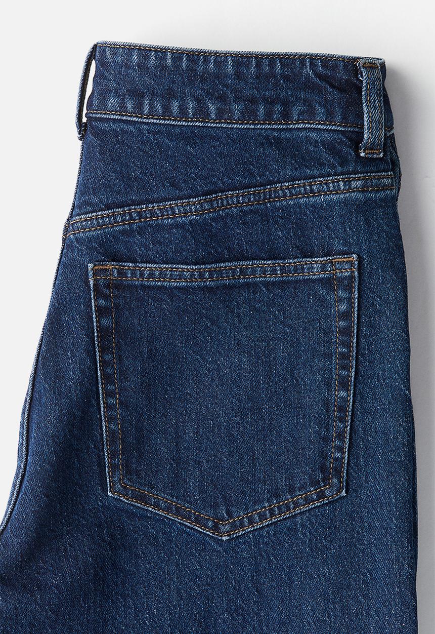 H&M - Wide high jeans - dark denim blue