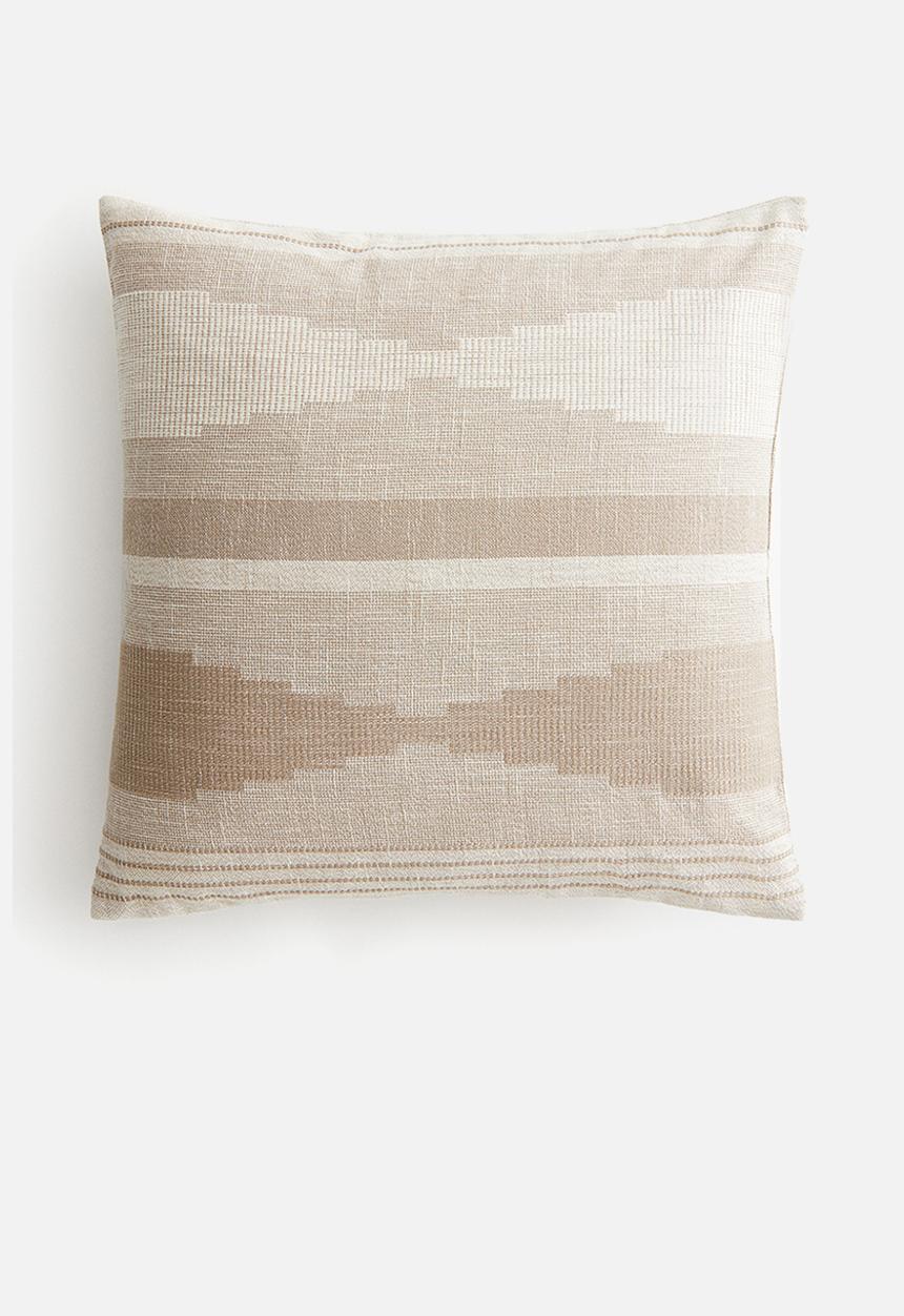 H&M - Patterned cushion cover - beige