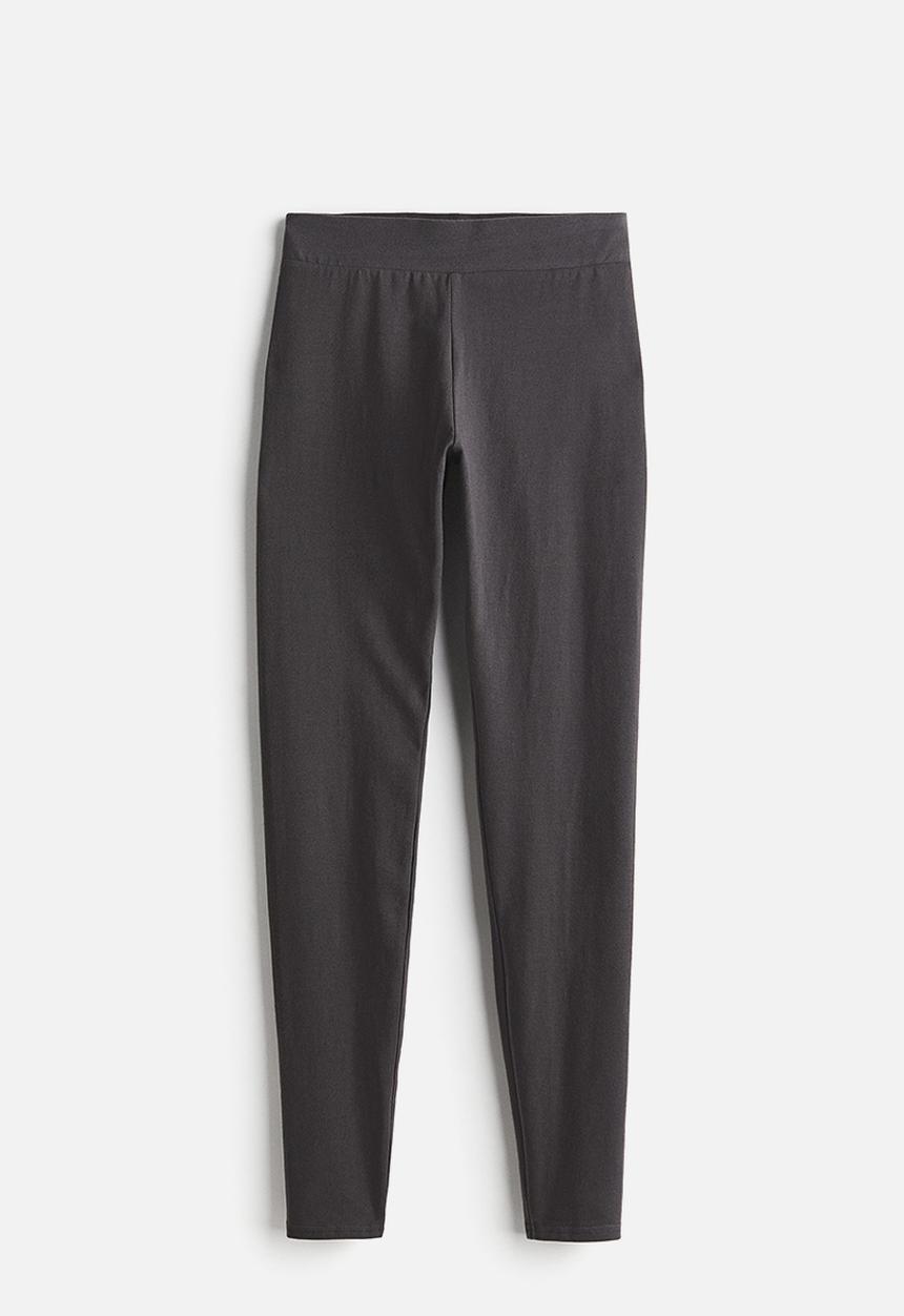 H&M - High-waisted leggings - dark grey
