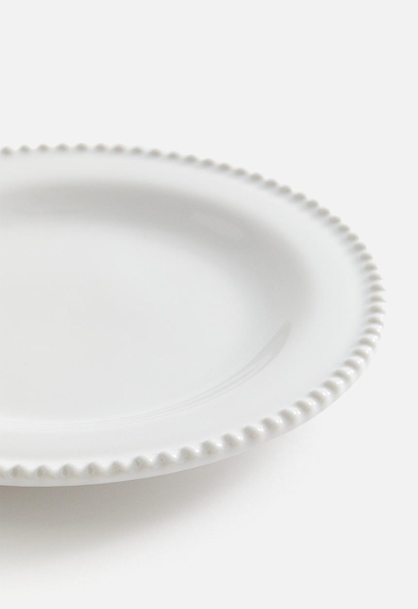 H&M - Stoneware plate - white