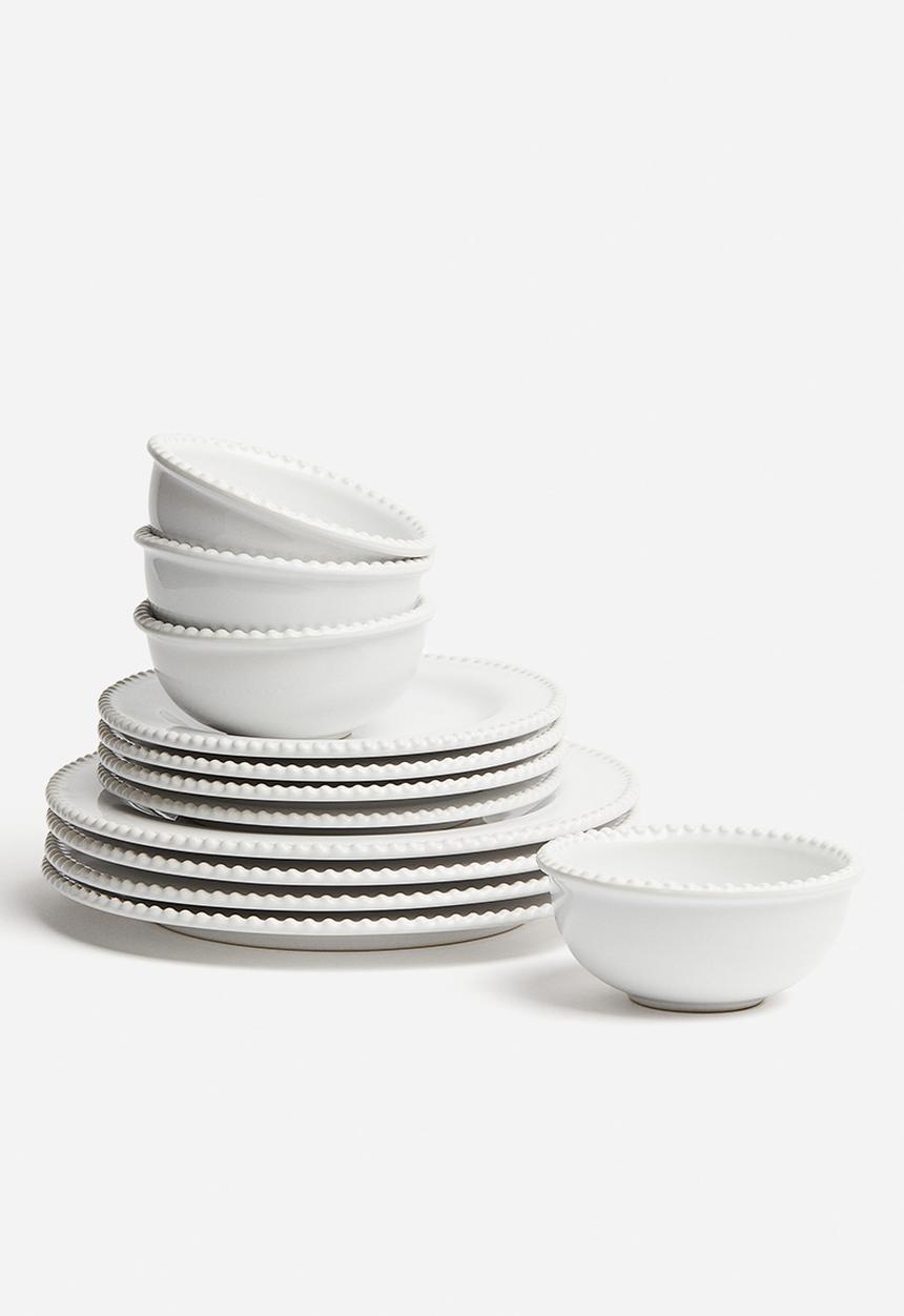 H&M - Stoneware plate - white