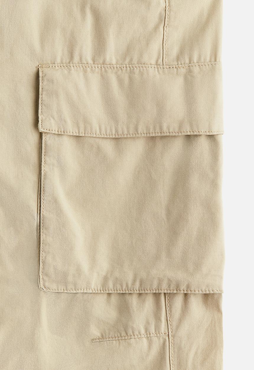 H&M - Canvas cargo trousers - light beige