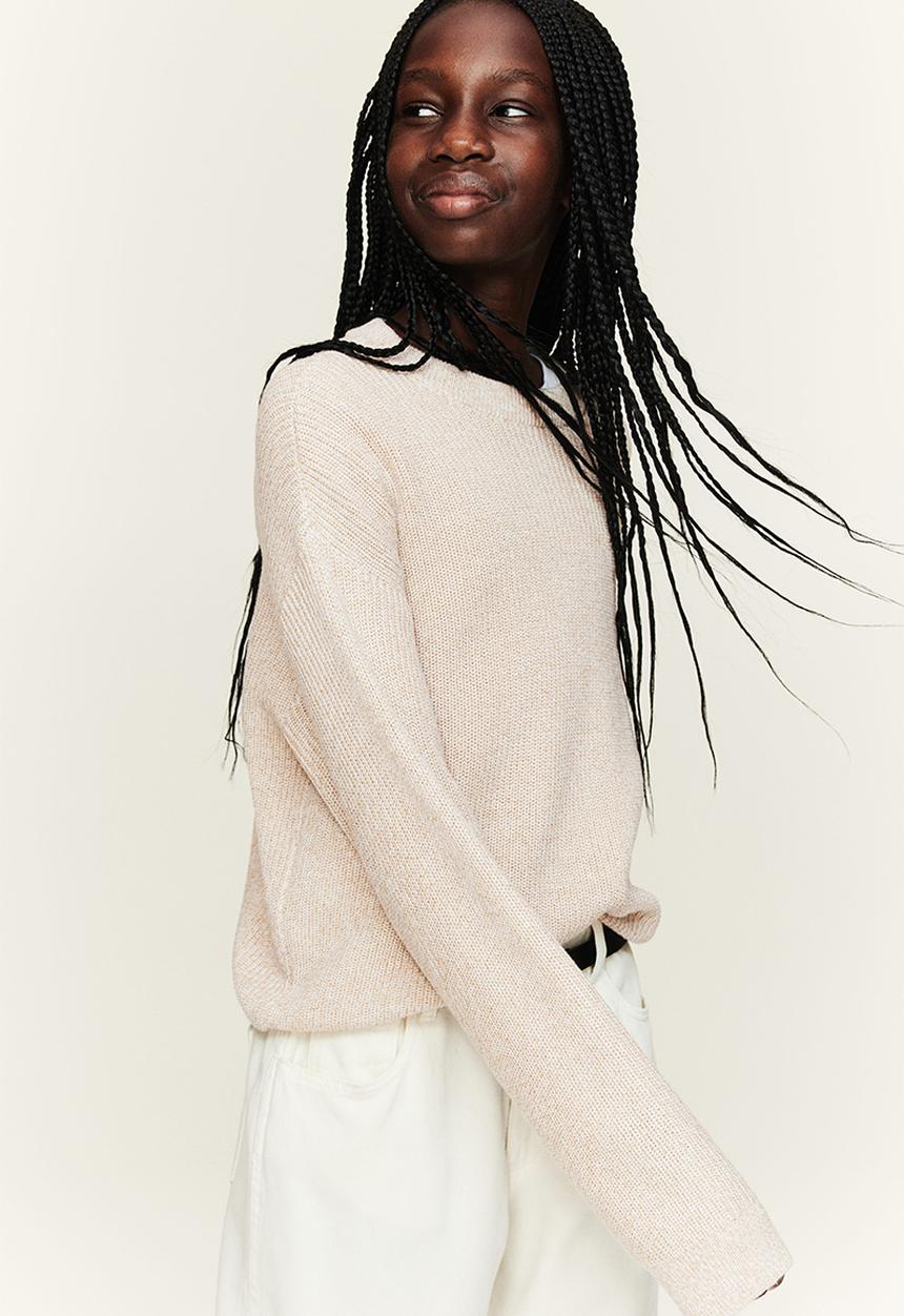 H&M - Rib-knit jumper - Light beige