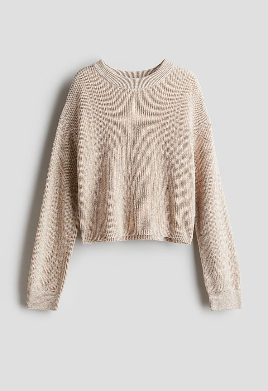 H&M - Rib-knit jumper - Light beige