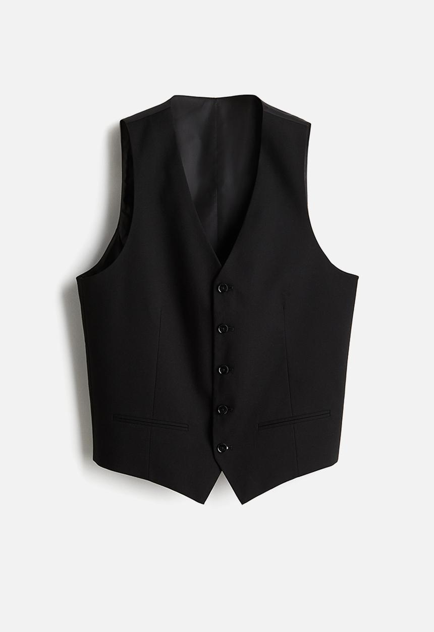 H&M - Slim fit suit waistcoat - black